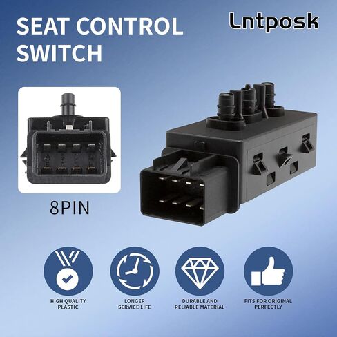 6-Way Driver Side Power Seat Adjustment Switch Compatible with 2004-2013 Chevy Impala Gmc Sierra Cadillac Escalade Buick,Replacement for 12451495 SW5162,1S7614, PSW17 in Saudi Arabia