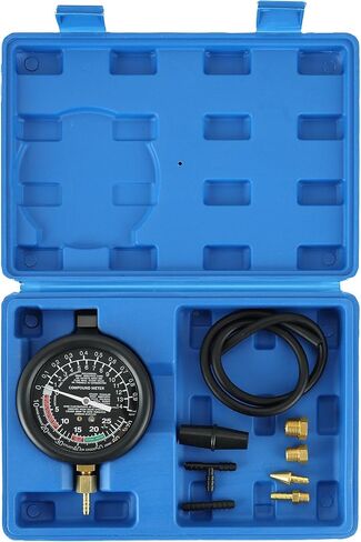 DASBET Car Vacuum and Fuel Pump Tester Gauge Kit, Fuel Pump and Vacuum Tester Gauge, Leak Carburetor Pressure Diagnostics in Saudi Arabia