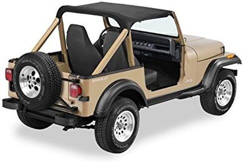 Bestop 5250915 قميص بيكيني أسود بدون حمالات على طراز Targa من أجل 1987-1991 Wrangler in Saudi Arabia