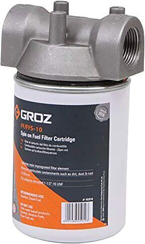 Groz 45911 استبدال فلتر الوقود بلوك الماء 10 ميكرون، يدور على نمط الخرطوشة، خرطوشة فقط in Kuwait