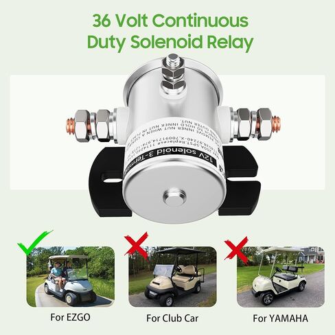 36 Volt Continuous Duty Solenoid Relay for EZGO Electric Golf Cart, 70 Series OEM# 27855G01 11761G1 27855G02 31680G1 3016 in Saudi Arabia
