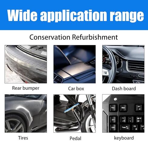 عامل طلاء منعش للبلاستيك، طلاء نانو بلاستيك منعش للأجزاء البلاستيكية، عامل تجديد طلاء كريستالي للسيارة 4 أونصة in Kuwait