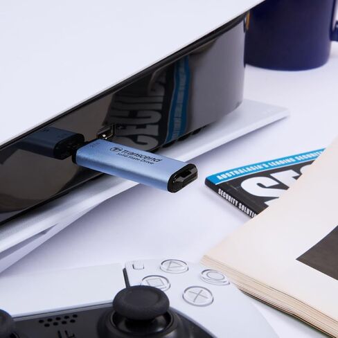 محرك الأقراص الصلبة الخارجي Transcend TS512GESD300S سعة 512 جيجابايت، USB من النوع C، بسرعات تصل إلى 1,050 ميجابايت/ثانية in Saudi Arabia