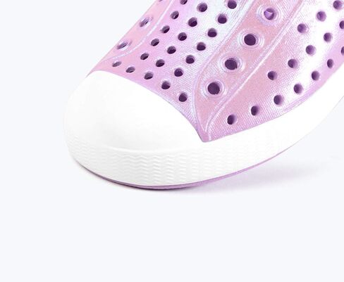 حذاء Jefferson Iridescent للفتيات من Native Shoes (طفل صغير/طفل صغير) أرجواني لافندر/أبيض صدفي/Galaxy 5 طفل صغير M in Saudi Arabia