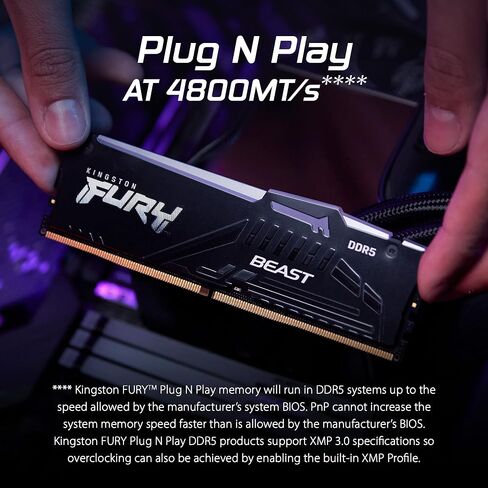 Kingston Fury Beast RGB 32GB (2x16GB) 6000MT/s DDR5 CL36 Desktop Memory Kit of 2 | Infrared Sync Technology | AMD Expo | Plug N Play | KF560C36BBEAK2-32 in Saudi Arabia