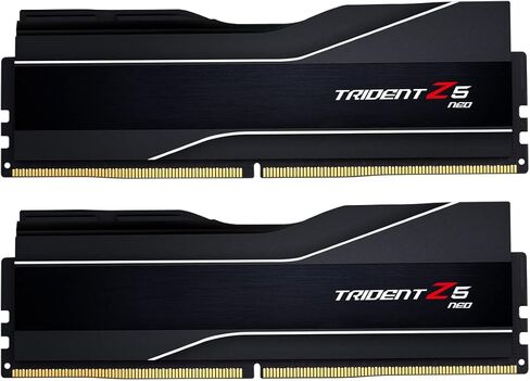 G.SKILL Trident Z5 Neo Series (AMD Expo) DDR5 RAM 32GB (2x16GB) 6000MT/s CL30-38-38-96 1.35V ذاكرة الكمبيوتر المكتبي UDIMM - أسود غير لامع (F5-6000J3038F16GX2-TZ5N) in Saudi Arabia