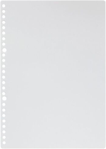 Maruman 26-Hole B5 Loose Sheets, 5mm squared, 100-sheet/pack, 1 Pack (L1207H),White in Kuwait