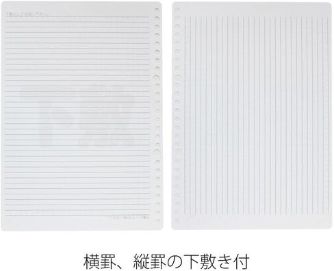 Maruman 26-Hole B5 Loose Sheets, 5mm squared, 100-sheet/pack, 1 Pack (L1207H),White in Kuwait