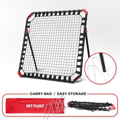 Soccer Rebounder - هدايا وأدوات مساعدة ومعدات تدريب كرة القدم للأطفال والمراهقين | شبكة ارتداد محمولة للركل الخلفي، مدرب مهارات لتمارين الفريق والتمرين الفردي in Kuwait