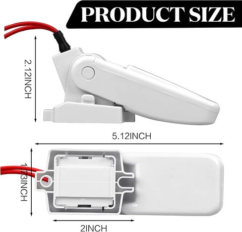 2 Pcs Automatic Boat Bilge Pump Float Switch, 12v 24v 32v Bilge Float Switch Moisture Tight Seals for Automatic Electric Water Pump Accessories Ignition Protected Mercury in Saudi Arabia