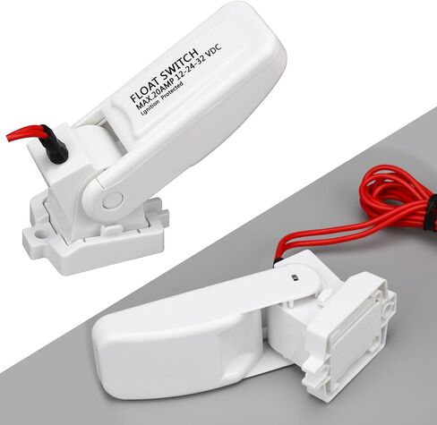 2 Pcs Automatic Boat Bilge Pump Float Switch, 12v 24v 32v Bilge Float Switch Moisture Tight Seals for Automatic Electric Water Pump Accessories Ignition Protected Mercury in Saudi Arabia