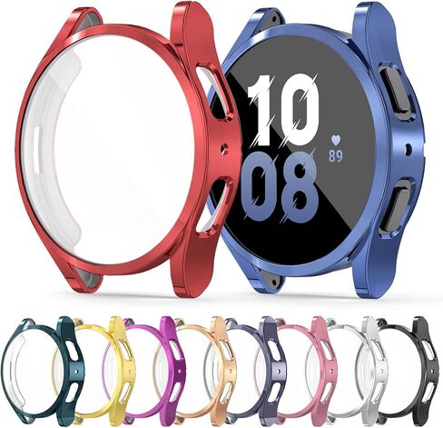 RICHONE [16Pack] Compatible with Samsung Galaxy Watch 4/5/FE 40mm Screen Protector, Flexible TPU Bumper Case Full Protection Face Covers Accessories for Samsung Watch FE 5/4 40 MM 16 Pcs Multicolor in Kuwait