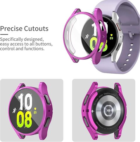 RICHONE [16Pack] Compatible with Samsung Galaxy Watch 4/5/FE 40mm Screen Protector, Flexible TPU Bumper Case Full Protection Face Covers Accessories for Samsung Watch FE 5/4 40 MM 16 Pcs Multicolor in Kuwait