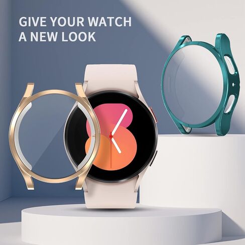 RICHONE [16Pack] Compatible with Samsung Galaxy Watch 4/5/FE 40mm Screen Protector, Flexible TPU Bumper Case Full Protection Face Covers Accessories for Samsung Watch FE 5/4 40 MM 16 Pcs Multicolor in Kuwait