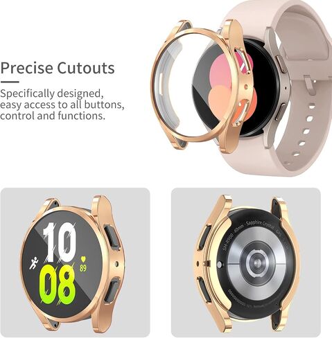 RICHONE [16Pack] Compatible with Samsung Galaxy Watch 4/5/FE 40mm Screen Protector, Flexible TPU Bumper Case Full Protection Face Covers Accessories for Samsung Watch FE 5/4 40 MM 16 Pcs Multicolor in Kuwait