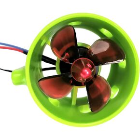 HXBER 1000KV محرك تحت الماء بدون فرش في اتجاه عقارب الساعة مع مع مراوح 4 الشفرة 12-24 فولت محرك محرك كهربائي مقاوم للماء لشحن RC BAIT BOAT NEST