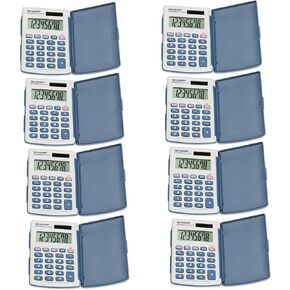 حاسبة Handhld EL243SB بواسطة Sharp Mfrpartno EL243SB ، 8 حزمة