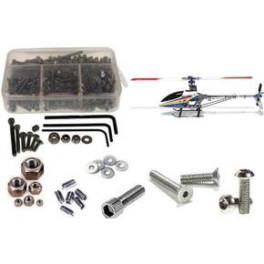 RCScrewz Stains Steel Screw Kit ALG003 متوافقة مع محاذاة T-Rex 450 SE V2