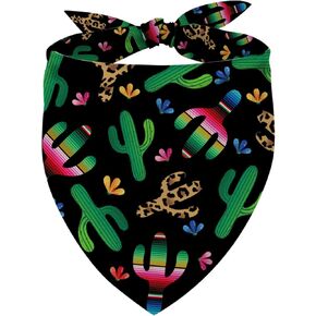 Cinco de Mayo Dog Bandana Mexican Mexican Fiesta Cactus Triangle Dick Accessories for Small Medium Dogs Cats Pets
