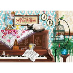 Wonder Forge Piano Cat 1000 Piece Jigsaw Puzzle for Adults | Unique, Perfectly-Fitting Pieces | Fun, Vibrant Imagery | Amazon Exclusive