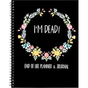 Glsgsb Emergency File Notebook, Planner Organizer Binder for My Final Wishes Planning Workbook Paperback for Possessions Affairs，Style B