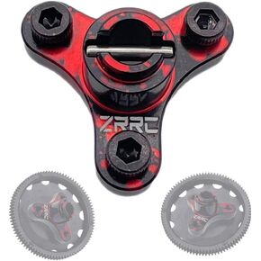 سبيكة الألومنيوم المعدنية RC قابض القابض من أجل تراككساس 1/10 Stampede/Slash VXL/XL5 2WD والاستبدال （Black Red）