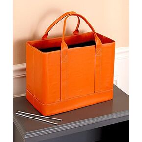 منظمات الملفات الأنيقة مجموعة Lakeside Collection ، Orange ، 14 "W × 9" D X 10-1/2 "H ، مع قطرة 6"
