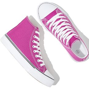 yageyan Womens High Top Canvas Sneakers Lace up Fashion Shoes for Women Casual Classic