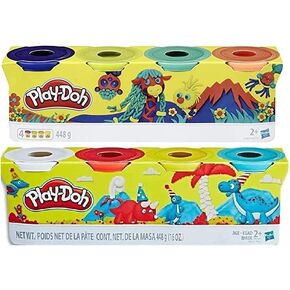 Play-Doh Bulk 8 عبوات من مركب النمذجة غير السامة ، (4 أوقية) علب (8-CANS ، 32 أوقية)