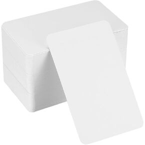 150 Pcs Small Blank Paper Message Note Business Cards Double-Sided Mini Greeting Place Name Vocabulary Word Flash Cards Graffiti Scrapbookings DIY Gift Tags Label(White)
