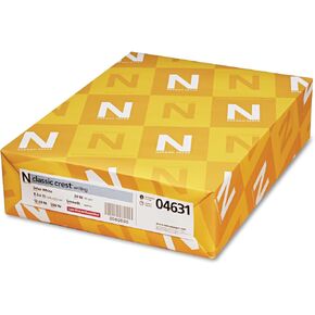 ورقة Neenah 04631 Classic Crest Paper ، 24 lb ، 97 Bright ، 8 1/2 × 11 ، Solar White ، 500 Sheets