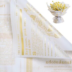 Wrapaholic 20 Sheets kraft flower wapping - 19.6 × 27.5 بوصة الصلبة كرافت ألوان باقة الأزهار ، ورقة التغليف لاستلواحات الزهور لزفاف هدية عيد ميلاد الزفاف ديي