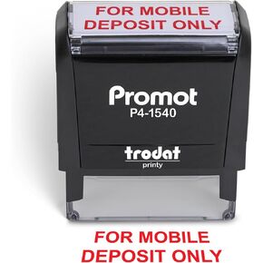 Promot for Mobile Deposit Only - Self Inking Rubber Stamp - Ink Stamps