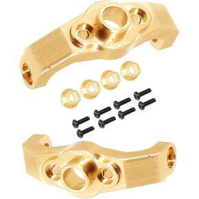 الكتل النحاسية الكتل C-hubs أجزاء ل 1/18 TRX4M ، 2PCS كتل العجلات النحاسية القفزات C-HUBS تصل إلى 1/18 TRX4M RC Crawler ، Brass