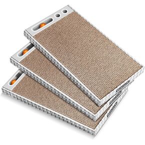 Cat Scratcher ، Post Cat Scratfer ، واقي الأثاث للقطط ، وسادة خدش القط ، ولوحة خدش القط مع الكرة ، وترقية وسادة الخدش للقطط ، والخدش للقطط الداخلية 3pcs ، Markarbarka