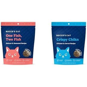 Bocce's Bakery Cat Treat Bundle, Wheat-Free Everyday Cat Treats, Made with Limited-Ingredients, Baked in The USA, All-Natural Crunchy Treats, 2 oz Each