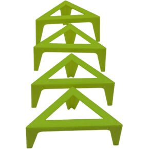 4PCS Plastic Canvas Stands For Fluid Acrylic Pouring Paints Painter Stand Canvas Pouring Support Stands For Art Student Canvas Feet Risers For Art Students, Green