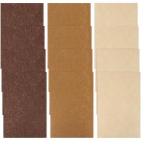12 جهاز كمبيوتر محسّم ، 7.8 "× 11.8" 1 مم ورقة ناعمة ناعمة من النسيج 3 ألوان بنية بنية متنوعة ،