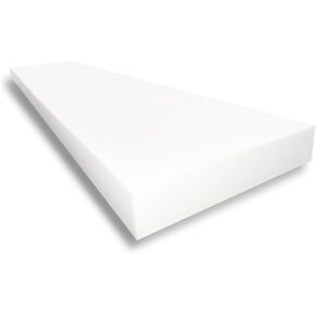 Foamtouch 5 "× 24" × 84 "وسادة ومفروشات الرغوة ، أبيض