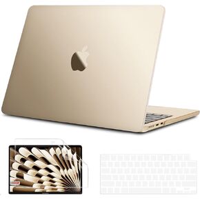 B BELK Compatible with MacBook Air 15 inch Case M4 2025 2024 2023 M3 M2 A3241 A3114 A2941, [100% Match Official Color] [Ultra Thin Armor] Plastic Hard Case for MacBook Air 15.3-inch, Midnight Clear