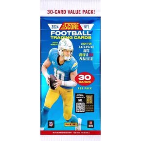 2024 Panini Score Football HUGE Amazing EXCLUSIVE Factory Sealed JUMBO FAT CELLO Pack with 30 Cards! Look For Rookies & Autos of Jayden Daniels,Marvin Harrison Jr, Box Nix,Malik Nabers & Many More!
