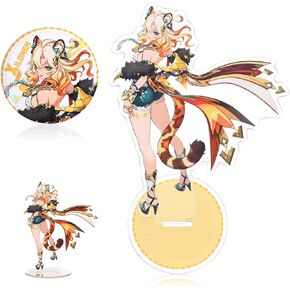 Utiehd Genshin Impact acrylic character Standee ، عرض حامل قابلة للتحصيل يضم للجماهير (Xilonen)