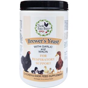 Fresh Eggs Daily Brewer's Yeast with Garlic Powder and Niacin for Ducks Feed Supplement Vitamins for Backyard Chickens 5LB in Kuwait