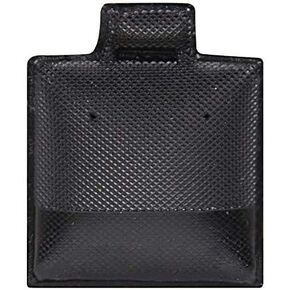 N'ICEPackaging - 200 Qty Plain Black 1 "× 1" بطاقات قرط الفينيل نفخة - للعرض والمبيعات - مقطع / سلك / أقراط