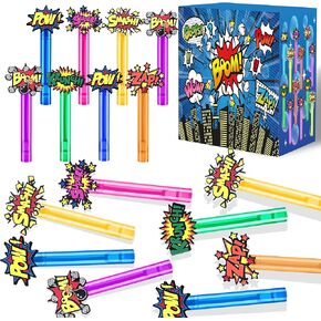 24pcs Bubble Wands Toys for Kids Hero Birthday Party Party Favors Decoritations ، جوائز الفصول الدراسية ، حشو pinata ، هدايا حقيبة Goodie ، حشو عيد الفصح