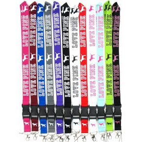 Lanyard for Keys, Lanyards for ID Badges Women Phones Bags Keys Cell Phones Bags, Lanyard with Quick Release Buckle (12 Pcs)