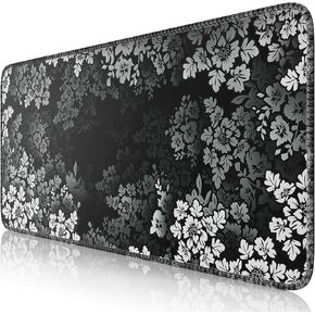 لوحة الماوس الأسود للألعاب السوداء ، XXL Garge Gaming Mousepad ، حصيرة فأر Big Rubber Base مع حواف مخيط ، وسادة مكتب لوحة المفاتيح للعمل ، واللعبة ، والمكتب ، والمنزل (Star Rock)