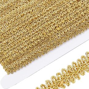 Gorgecraft 1/2 بوصة 15 ياردة GIMP MIMP BRAID TRIM POLYESTER TRIM TRIMS TRIMS CENTIPEDE EDGE RIBBON THELIQUE TRIVERGESS TRIMER