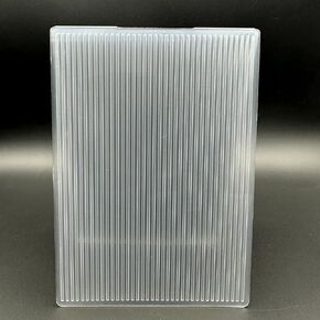 قالب مجلد 3D بلاستيك نقش المجلد العمودي الملمس A6 حجم لبطاقات صنع البطاقات DIY الورق ورقة الصياغة اليدوية المصنوعة يدويًا الفنون