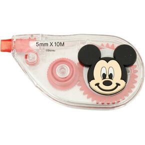 Micky -Mousey White Out Tape Out Tape - Plastic and Polyester Material ، صغير وسهل الاستخدام شريط تصحيح أبيض ، لا وقت تجفيف ، وتصميم حرف كرتون لطيف | الحجم: 5 مم × 10M